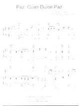 télécharger la partition d'accordéon Paz, Cuan dulce Paz (Arrangement : W G Cooper & Vicente Mendoza) au format PDF