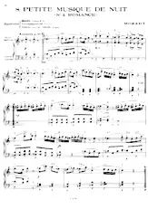 télécharger la partition d'accordéon Petitie musique de nuit (N°2 Romance) (Arrangement : Léo Laurent) (Slow Ballade) au format PDF