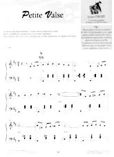 télécharger la partition d'accordéon Petite valse au format PDF