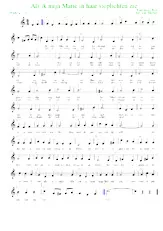 télécharger la partition d'accordéon Als ik mijn Marie in haar stoplichten zie (Arrangement : Luc Markey) (Valse) au format PDF