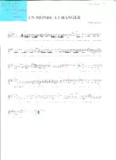 descargar la partitura para acordeón Un monde à changer (Robin des bois) (Chant : Nyco Lilliu) en formato PDF