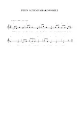 télécharger la partition d'accordéon Piesn o ziemi krakowskiej (Lied over het land van Krakau) (Valse) au format PDF