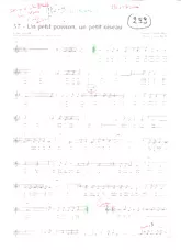 download the accordion score un petit poisson Un petit oiseau (Chant : Juliette Gréco) in PDF format