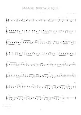 scarica la spartito per fisarmonica Balade nostalgique (Slow Boléro) in formato PDF