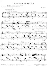 scarica la spartito per fisarmonica Plaisir d'amour (Pour Orgue) (Valse Lente) in formato PDF