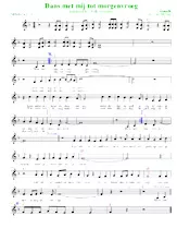télécharger la partition d'accordéon Dans met mij tot morgenvroeg (Arrangement : Luc Markey) (Chant : Willy Sommers) (Sirtaki) au format PDF