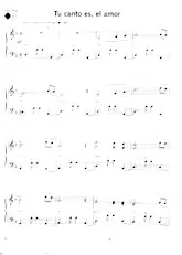 download the accordion score Tu canto es, el amor in PDF format