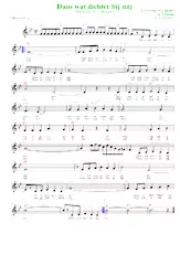 télécharger la partition d'accordéon Dans wat dichter bij mij (Arrangement : Luc Markey) (Chant : John Larry) (Slow Rock) au format PDF