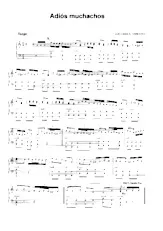 descargar la partitura para acordeón Adios Muchachos (Tango) en formato PDF