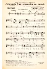 descargar la partitura para acordeón J'aimerais bien apprendre au monde (I'd like to teach the world to sing in perfect harmony) en formato PDF