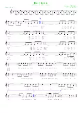 scarica la spartito per fisarmonica De Clown (Arrangement : Luc Markey) (Chant : Ben Cramer) (Slow Rock) in formato PDF