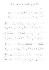 scarica la spartito per fisarmonica Le bal perdu (Chant : Bourvil) (Valse)  in formato PDF
