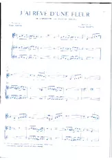 descargar la partitura para acordeón J'ai rêvé d'une fleur en formato PDF