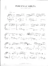 descargar la partitura para acordeón Por una Cabeza (Arrangement : Frank Marocco) (Habanero Tango) en formato PDF