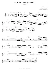 télécharger la partition d'accordéon Noche Argentina (Tango) au format PDF