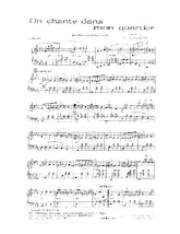 scarica la spartito per fisarmonica On chante dans mon quartier (Valse) in formato PDF
