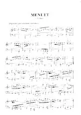 descargar la partitura para acordeón Menuet en formato PDF