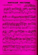 download the accordion score Nostalgie nocturne (Arrangement de Jean-Robert Chappelet) (Valse) in PDF format