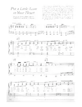 télécharger la partition d'accordéon Put a little love in your heart (Disco Rock) (Swing Madison) au format PDF
