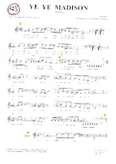 descargar la partitura para acordeón Yé Yé Madison en formato PDF