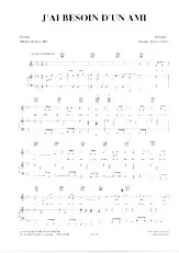 download the accordion score J'ai besoin d'un ami (Valse) in PDF format