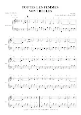 scarica la spartito per fisarmonica Toutes les femmes sont belles in formato PDF
