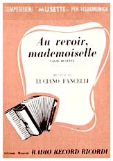 télécharger la partition d'accordéon Au revoir Mademoiselle au format PDF
