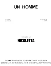 scarica la spartito per fisarmonica Un homme (Chant : Nicoletta) in formato PDF