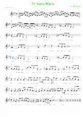télécharger la partition d'accordéon Santa Maria (Arrangement : Luc Markey) (Chant : Jo Vally) (Slow Rock) au format PDF