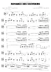 descargar la partitura para acordeón Romance des souvenirs (Boléro) en formato PDF