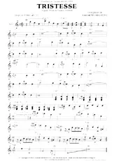 télécharger la partition d'accordéon Tristesse (D'après l'étude de Frédéric Chopin) (Boléro) au format PDF
