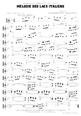 scarica la spartito per fisarmonica Mélodie des lacs Italiens (Slow Rock) in formato PDF