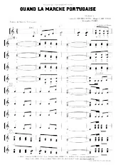 télécharger la partition d'accordéon Quand la marche portugaise au format PDF