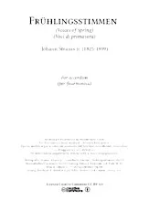 scarica la spartito per fisarmonica La voix du Printemps ( FRÜHLINGSSTIMMEN) in formato PDF