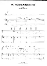 download the accordion score WILL YOU LOVE ME TOMORROW / WILL YOU STILL LOVE ME   in PDF format