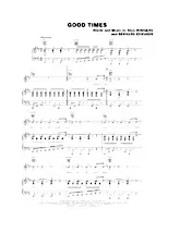 download the accordion score Good times in PDF format