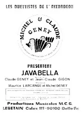 download the accordion score JAVABELLA in PDF format