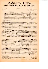 download the accordion score Mañanita linda  (Le nom du clair matin) in PDF format