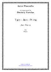 download the accordion score Tanti Anni Prima (Ave Maria) in PDF format