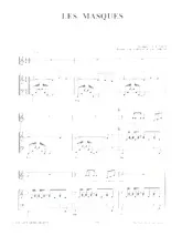 download the accordion score Les masques in PDF format