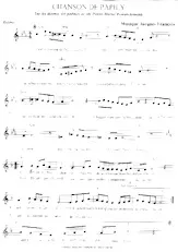 descargar la partitura para acordeón Chanson de Papily en formato PDF