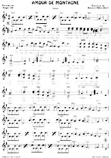 download the accordion score AMOUR DE MONTAGNE in PDF format