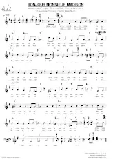 descargar la partitura para acordeón BONJOUR MONSIEUR MADISON (madison) en formato PDF