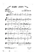 scarica la spartito per fisarmonica BABY JOHN in formato PDF