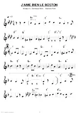 descargar la partitura para acordeón J'AIME BIEN LE BOSTON en formato PDF