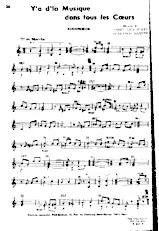 scarica la spartito per fisarmonica Y'a de la musique dans tous les coeurs in formato PDF