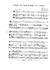 download the accordion score Stop ! In the name of love in PDF format