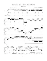 scarica la spartito per fisarmonica Fantasia and Fugue in G Minor  BWV 542 in formato PDF