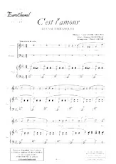 télécharger la partition d'accordéon C'EST L'AMOUR (VERSION CHORALE) au format PDF