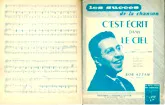 download the accordion score C'EST ÉCRIT DANS LE CIEL in PDF format